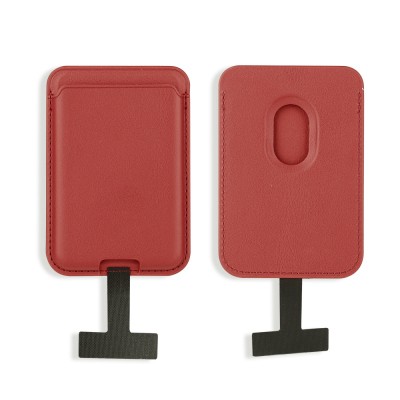 Zore CRD-09 Magnetic Internal Charging Socket Apparatus PU Leather Card Holder - 3