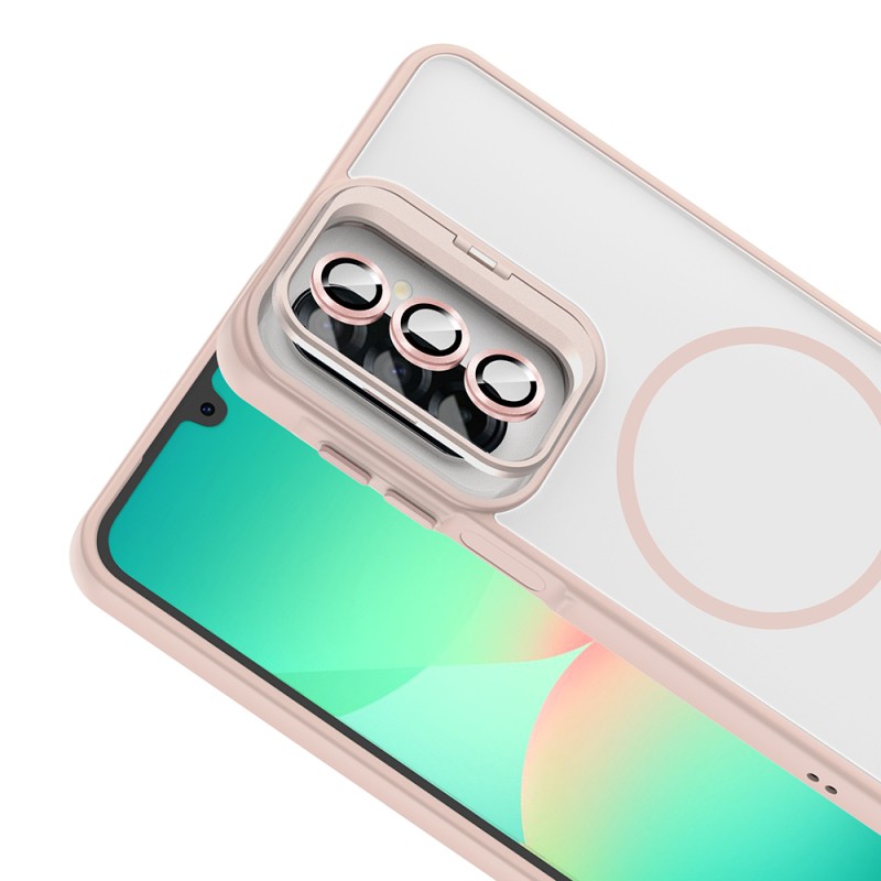 Zore Etro Case for Galaxy A17 with Stand and Free Camera Lens - 15
