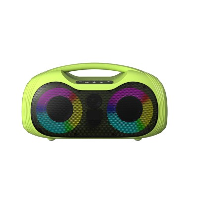 Zore GD-2403 Mikrofonlu RGB TWS Çift 4 inç Stereo Bass Kablosuz Karaoke Hoparlör - 4