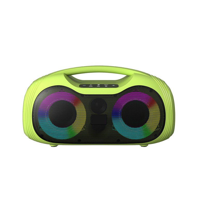 Zore GD-2403 Mikrofonlu RGB TWS Çift 4 inç Stereo Bass Kablosuz Karaoke Hoparlör - 4