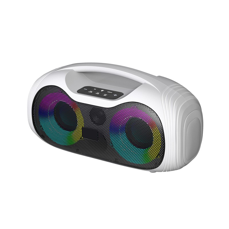 Zore GD-2403 RGB TWS Dual 4-inch Stereo Bass Wireless Karaoke Speaker with Microphone - 1