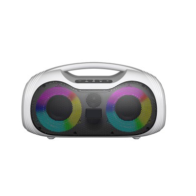 Zore GD-2403 RGB TWS Dual 4-inch Stereo Bass Wireless Karaoke Speaker with Microphone - 3