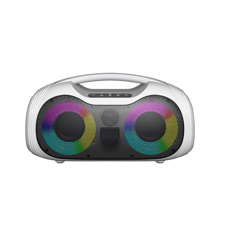 Zore GD-2403 RGB TWS Dual 4-inch Stereo Bass Wireless Karaoke Speaker with Microphone - 3