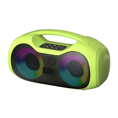 Zore GD-2403 RGB TWS Dual 4-inch Stereo Bass Wireless Karaoke Speaker with Microphone - 2
