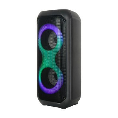 Zore GD-2413 RGB TWS Dual 4 inch Stereo Bass Wireless Speaker with FM Radio - 4