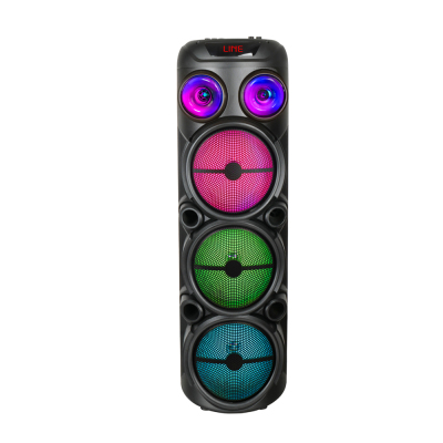 Zore GD-2887 Dijital LED Göstergeli Mikrofonlu RGB TWS 8 inç Stereo Bass Kablosuz Karaoke Hoparlör - Zore