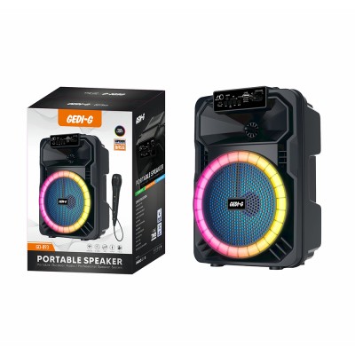 Zore GD-893 RGB TWS 8 inch Stereo Bass Wireless Microphone Karaoke Speaker - 4