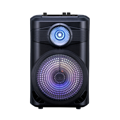 Zore GD-904 Digital LED Indicator, FM Radio, RGB TWS 8 inch Stereo Bass Wireless Karaoke Speaker with Microphone - Zore