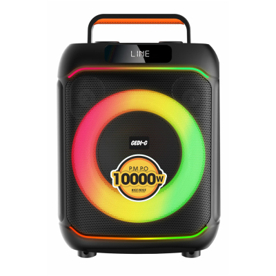 Zore GD-919 Dijital LED Göstergeli Mikrofonlu RGB TWS 8 inç Stereo Bass Kablosuz Karaoke Hoparlör - Zore