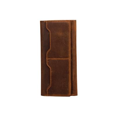 Zore Genuine Nubuck Leather Universal 10 Card Slot Magnetic Phone Compartment Wallet - Zore