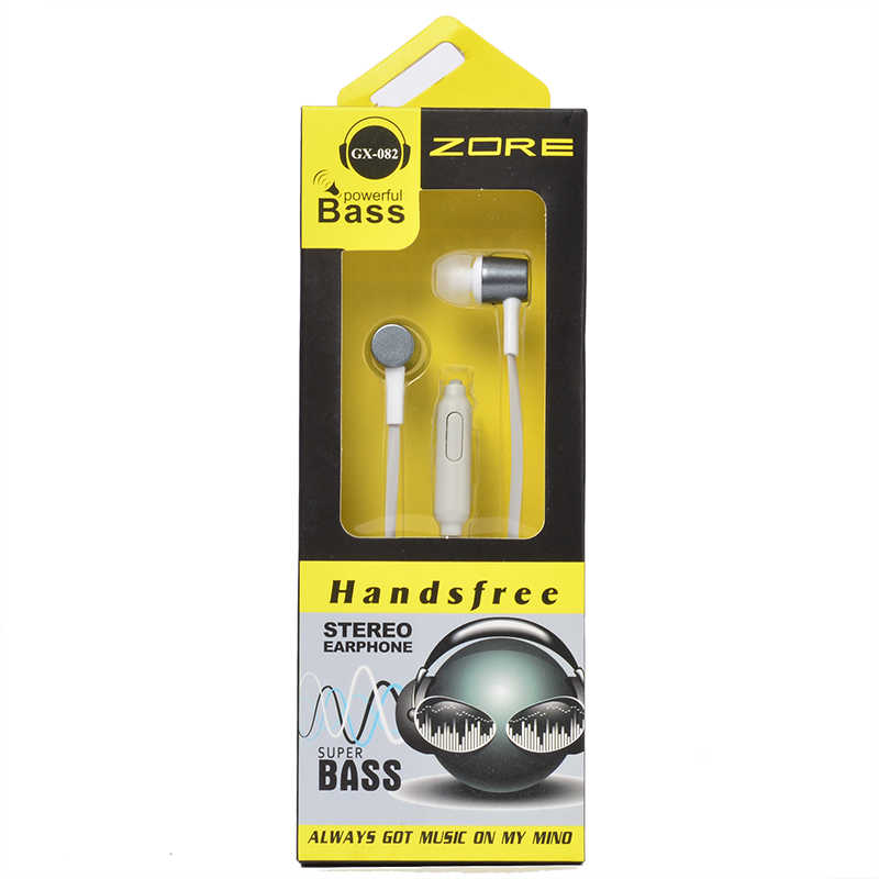 Zore GX-082 Mp3 Stereo Kulaklık - Gri