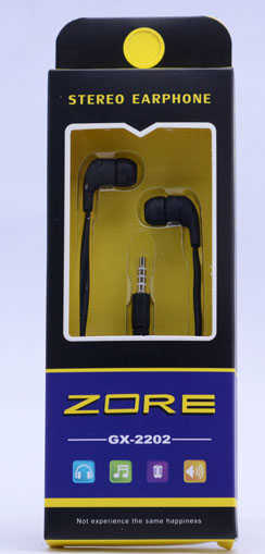 Zore GX-2202 Stereo Mp3 Kulaklık Uzun Kutulu - Siyah