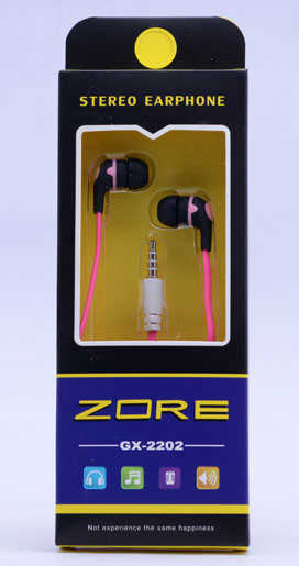 Zore GX-2202 Stereo Mp3 Kulaklık Uzun Kutulu - Pembe