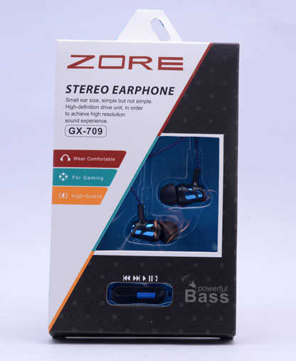 Zore GX-709 Mp3 Stereo Kulaklık - Mavi