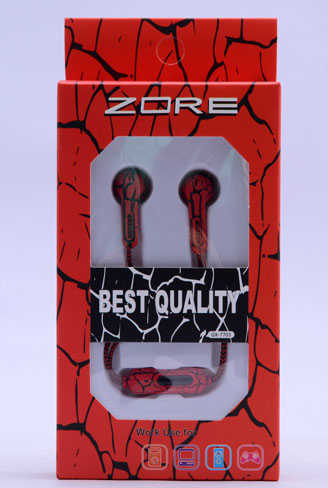 Zore GX-7703 Stereo Mp3 Kulaklık - Kırmızı