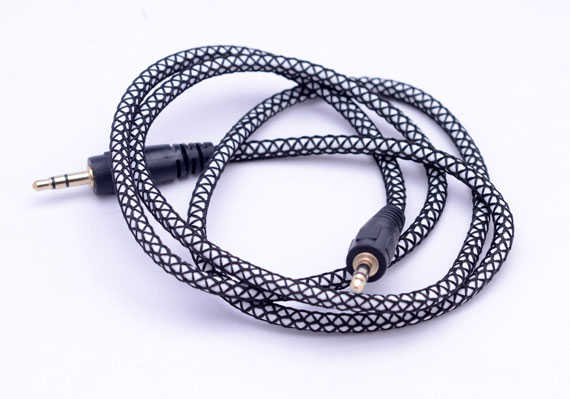 Zore Halat Aux Kablo Standart - Siyah-Beyaz