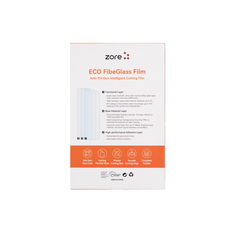 Zore High Wear Resistance 8H Fibe Glass Film 196mm x 125mm 10 Pieces - 4