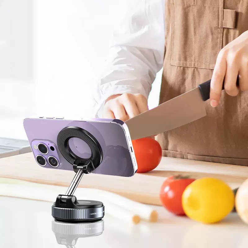 Zore K007 Pro 360 Degree Rotating Vacuum Magnetic Phone Holder - 4
