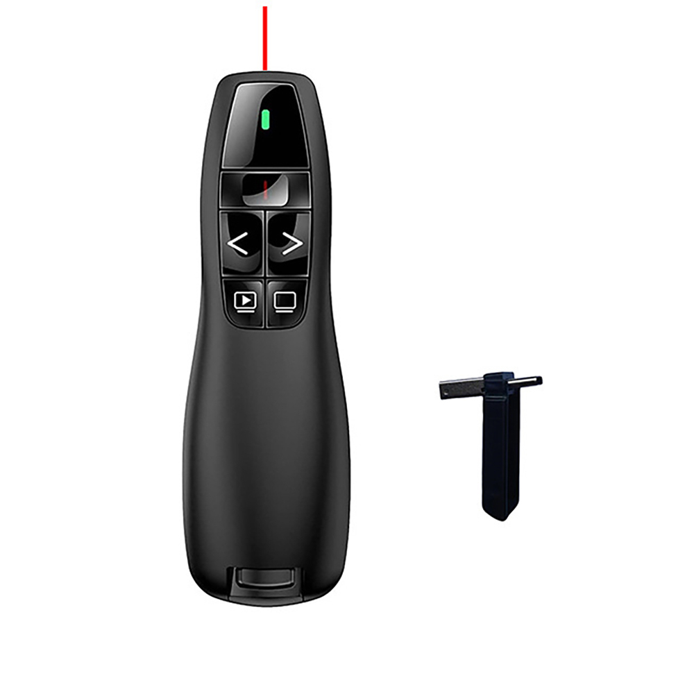 Zore K400 Wireless Presenter Kablosuz Uzaktan Kumandalı Lazer Sunum Kalemi - Siyah