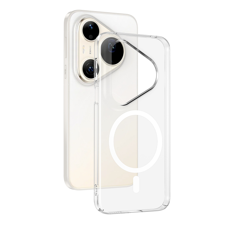 Zore London Transparent Hard PC Case with Camera Protection and M-Safe Charging for Huawei Pura 90S Pro - 1