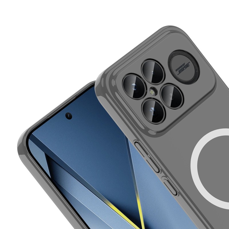 Zore London Transparent Hard PC Case with Camera Protection and M-Safe Charging for Xiaomi Poco F8 Ultra - 2