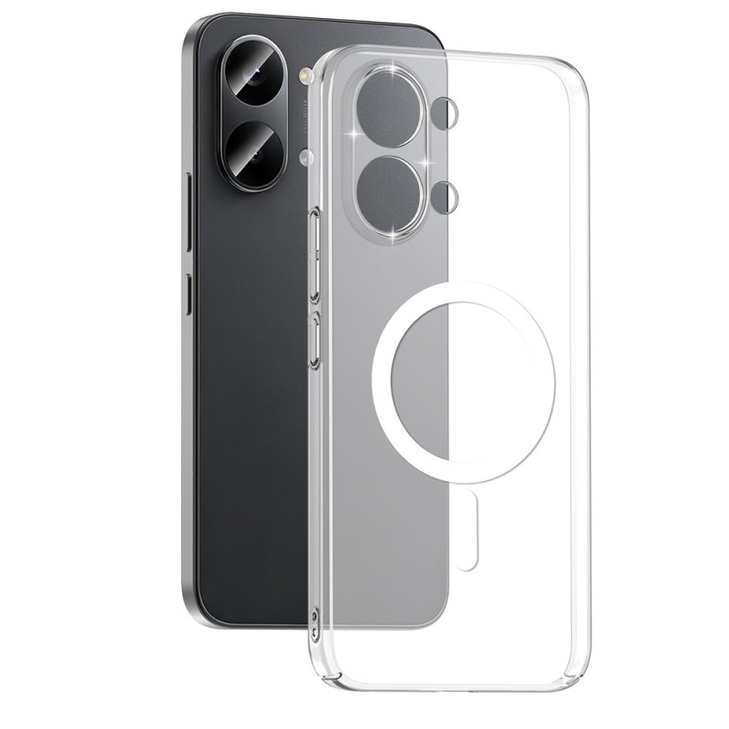 Zore London Transparent Hard PC Case with Camera Protection and M-Safe Charging for Xiaomi Poco X8 Pro Max - 1