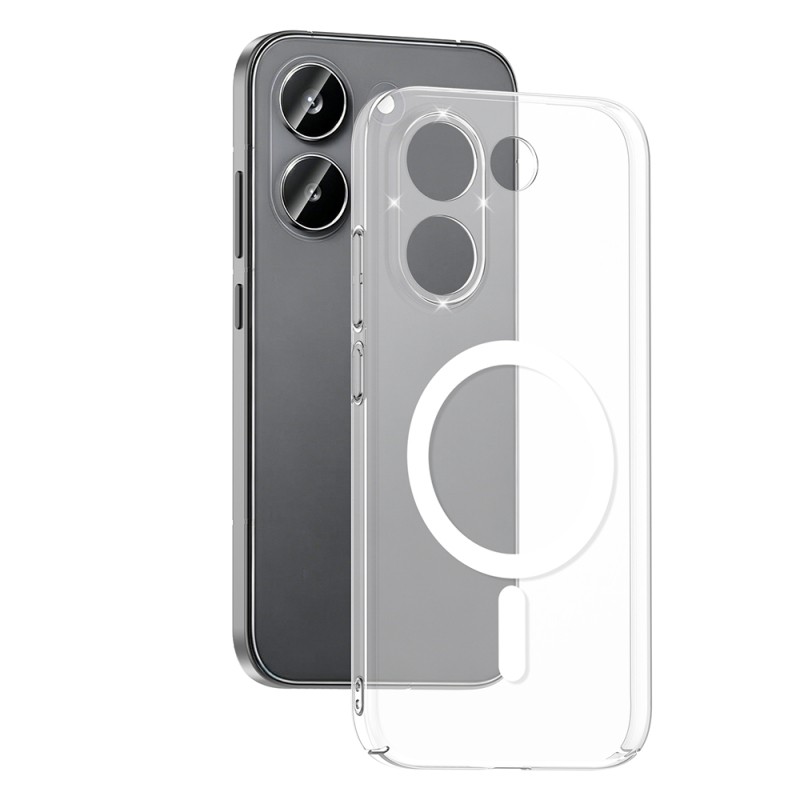 Zore London Transparent Hard PC Case with Camera Protection and M-Safe Charging for Xiaomi Poco X8 Pro - 1