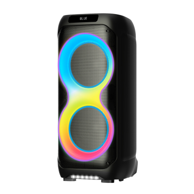 Zore LT-2131 Dijital LED Göstergeli Mikrofonlu RGB TWS Çift 8 inç Stereo Bass Kablosuz Karaoke Hoparlör - Zore