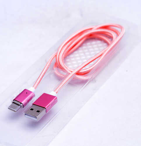 Zore Metal Manyetic Uçlu Lightning Usb Kablo - Rose Gold
