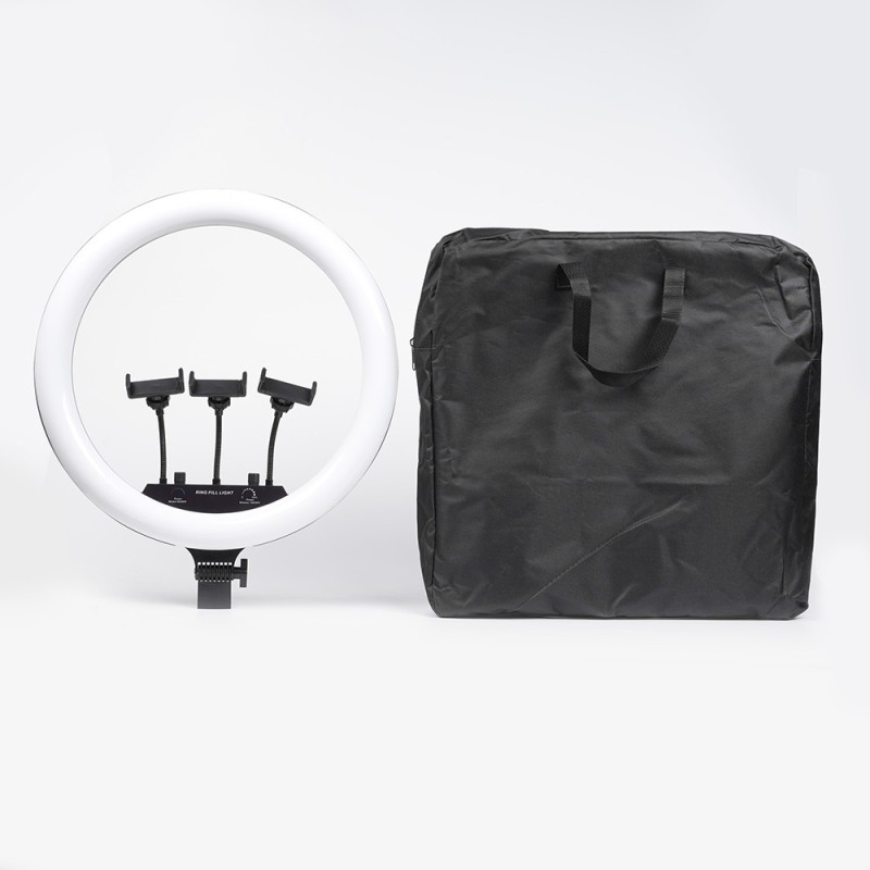 Zore MJ-18 Remote Control 45cm Lighted Phone Holder Ring Light - 6