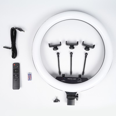 Zore MJ-18 Remote Control 45cm Lighted Phone Holder Ring Light - 3