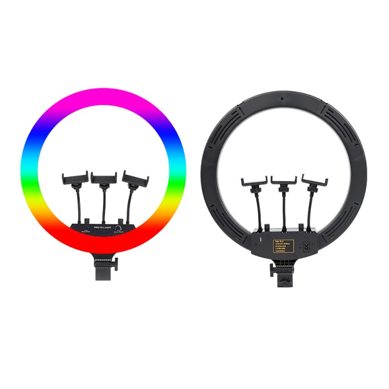 Zore MJ-18 Remote Control 45cm Lighted Phone Holder Ring Light - 4