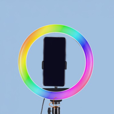Zore MJ20 RGB Light 8 inch Light Phone Holder Ring Light - 6