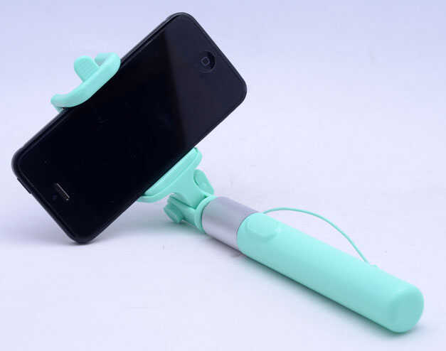 Zore Monopad Selfie Çubuğu Kablolu - Yeşil