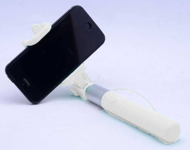 Zore Monopad Selfie Çubuğu Kablolu - Beyaz