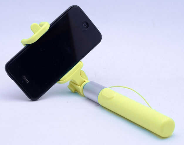 Zore Monopad Selfie Çubuğu Kablolu - Sarı