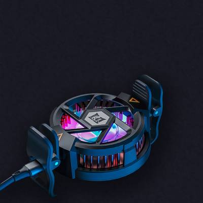 Zore N5 Magnetik Yapıştırmalı 10W TEC Soğutma Sistemli RGB Işıklı Telefon Soğutucu Fan - 6