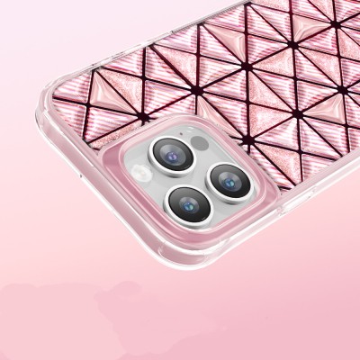Zore Paris Kairo TPU Case for Apple iPhone 16 Pro Max – 3D Ice Block Pattern - 6