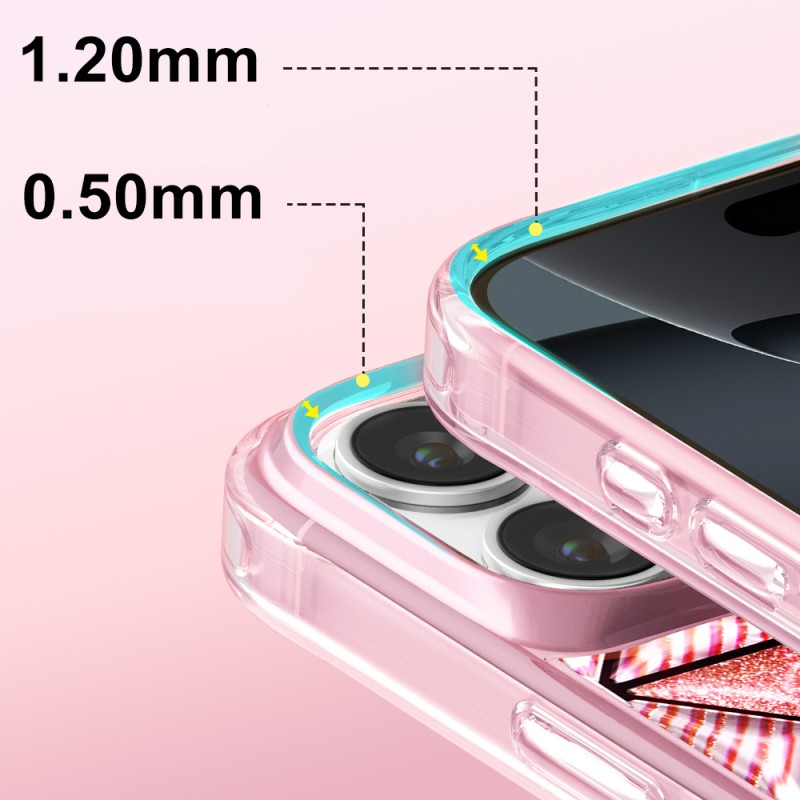 Zore Paris Kairo TPU Case for Apple iPhone 16 Pro Max – 3D Ice Block Pattern - 7