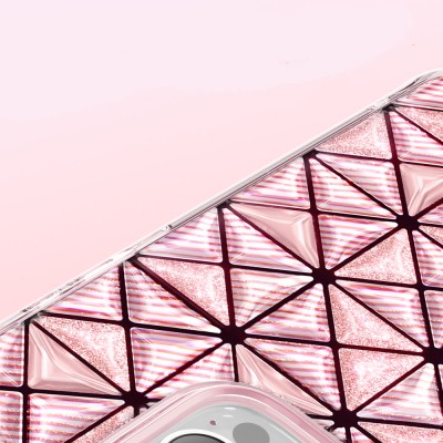 Zore Paris Kairo TPU Case for Apple iPhone 16 Pro Max – 3D Ice Block Pattern - 8