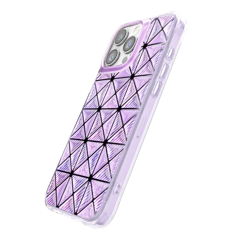 Zore Paris Kairo TPU Case for Apple iPhone 16 Pro Max – 3D Ice Block Pattern - 11