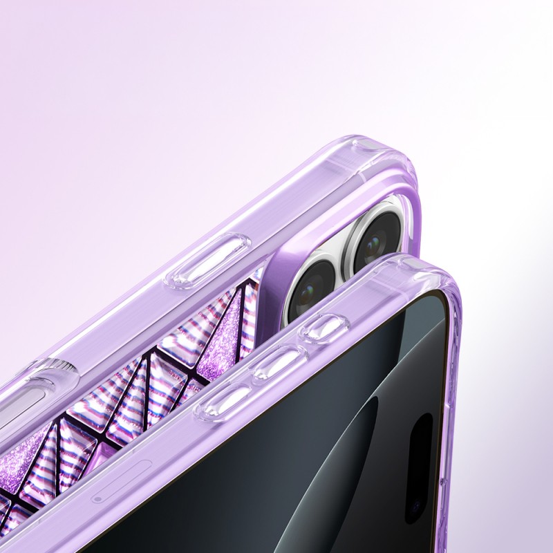 Zore Paris Kairo TPU Case for Apple iPhone 16 Pro Max – 3D Ice Block Pattern - 18