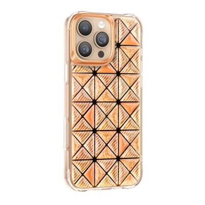 Zore Paris Kairo TPU Case for Apple iPhone 16 Pro Max – 3D Ice Block Pattern - 19