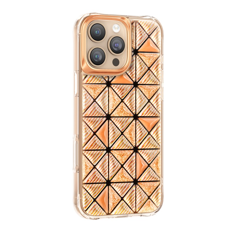 Zore Paris Kairo TPU Case for Apple iPhone 16 Pro Max – 3D Ice Block Pattern - 19