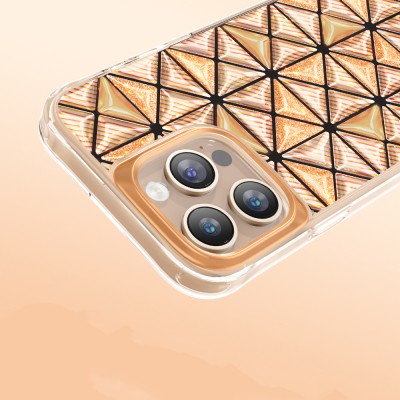 Zore Paris Kairo TPU Case for Apple iPhone 16 Pro Max – 3D Ice Block Pattern - 24