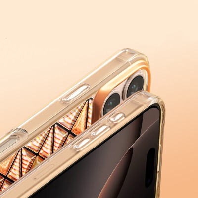 Zore Paris Kairo TPU Case for Apple iPhone 16 Pro Max – 3D Ice Block Pattern - 27