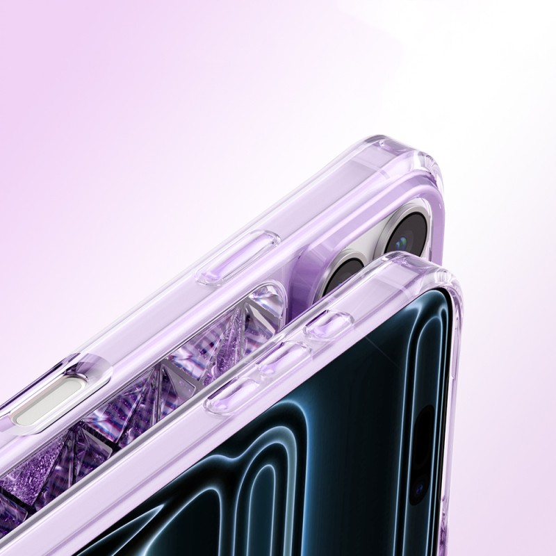 Zore Paris Kairo TPU Case for Apple iPhone 17 Pro Max – 3D Ice Block Pattern - 4