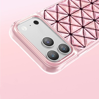 Zore Paris Kairo TPU Case for Apple iPhone 18 Pro – 3D Ice Block Pattern - 16