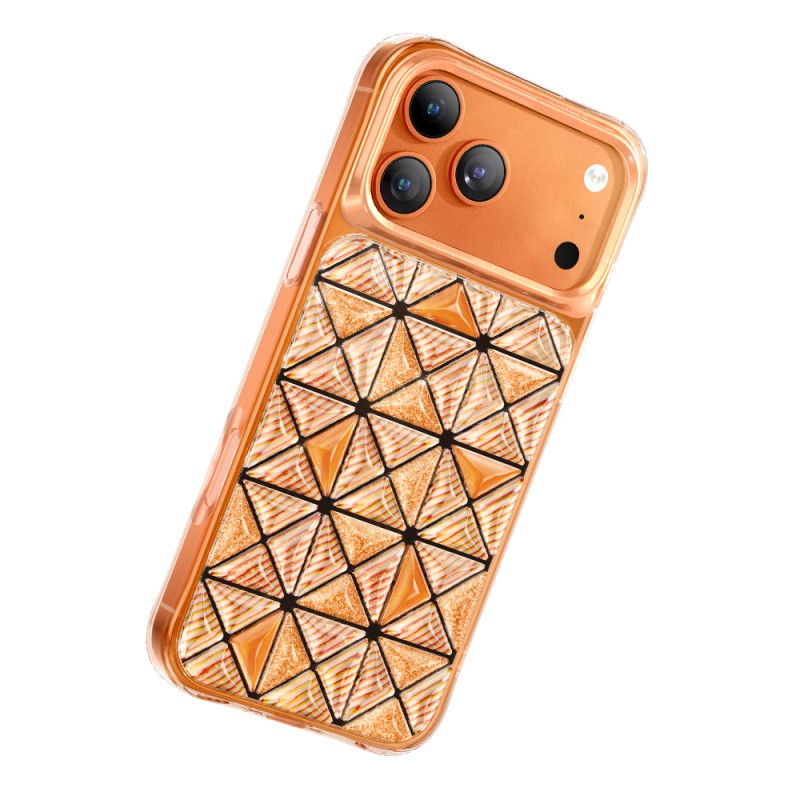 Zore Paris Kairo TPU Case for Apple iPhone 18 Pro – 3D Ice Block Pattern - 21