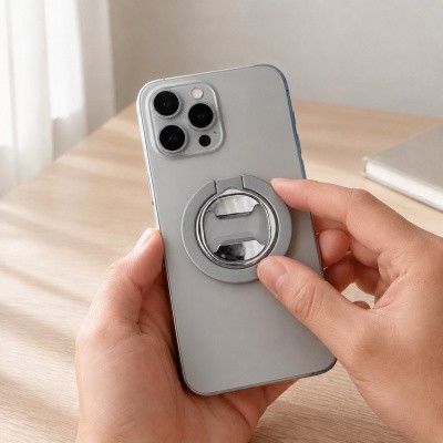 Zore Paris M10 Magnetik Standlı Şişe Açacaklı Ring Telefon Tutucu - 5